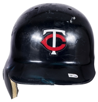 2007 Joe Mauer Game Used Minnesota Twins Batting Helmet (MLB Authenticated & JT Sports)